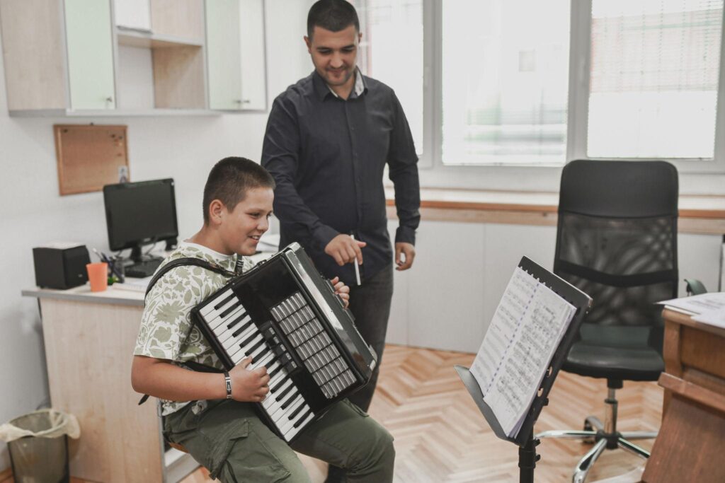 Accordion practice space