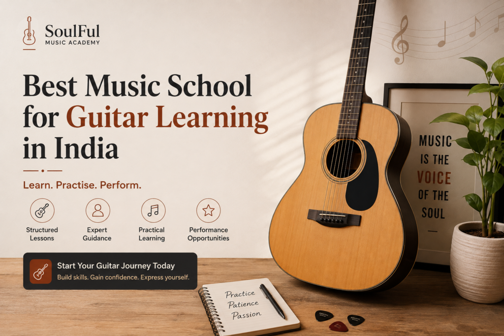 Best music school guitar learning india