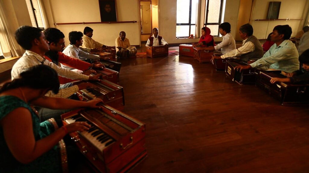 Harmonium practice jam room soulful musik academy