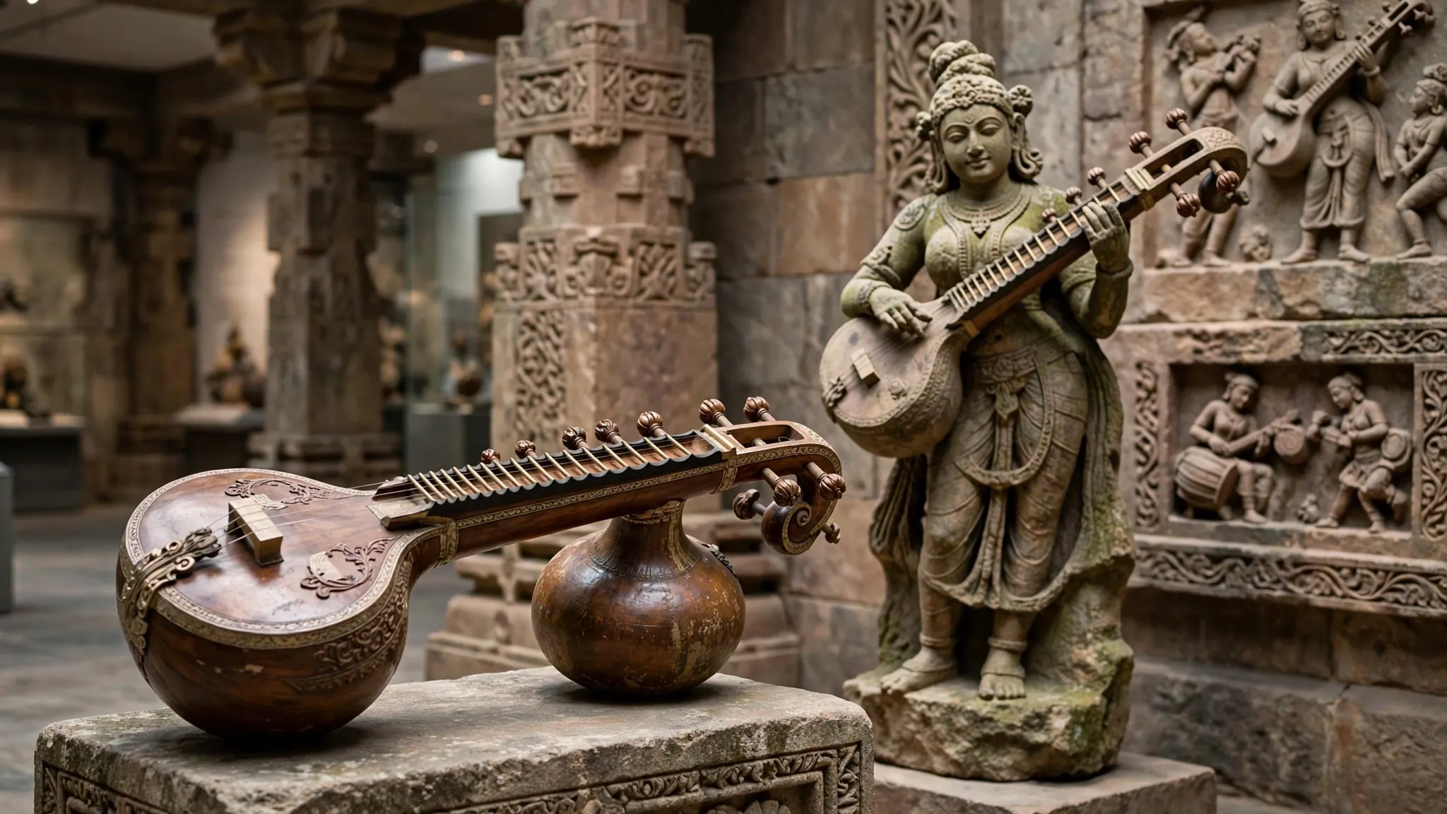Ancient Veena and Indian musical heritage