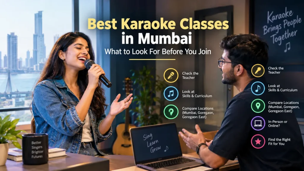 Comparing karaoke classes and teacher-led karaoke learning in Mumbai