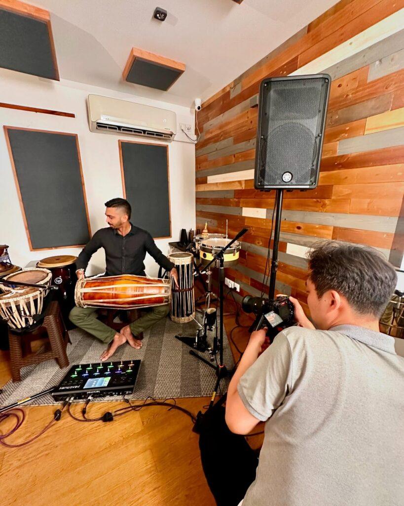 Dholak recording studio