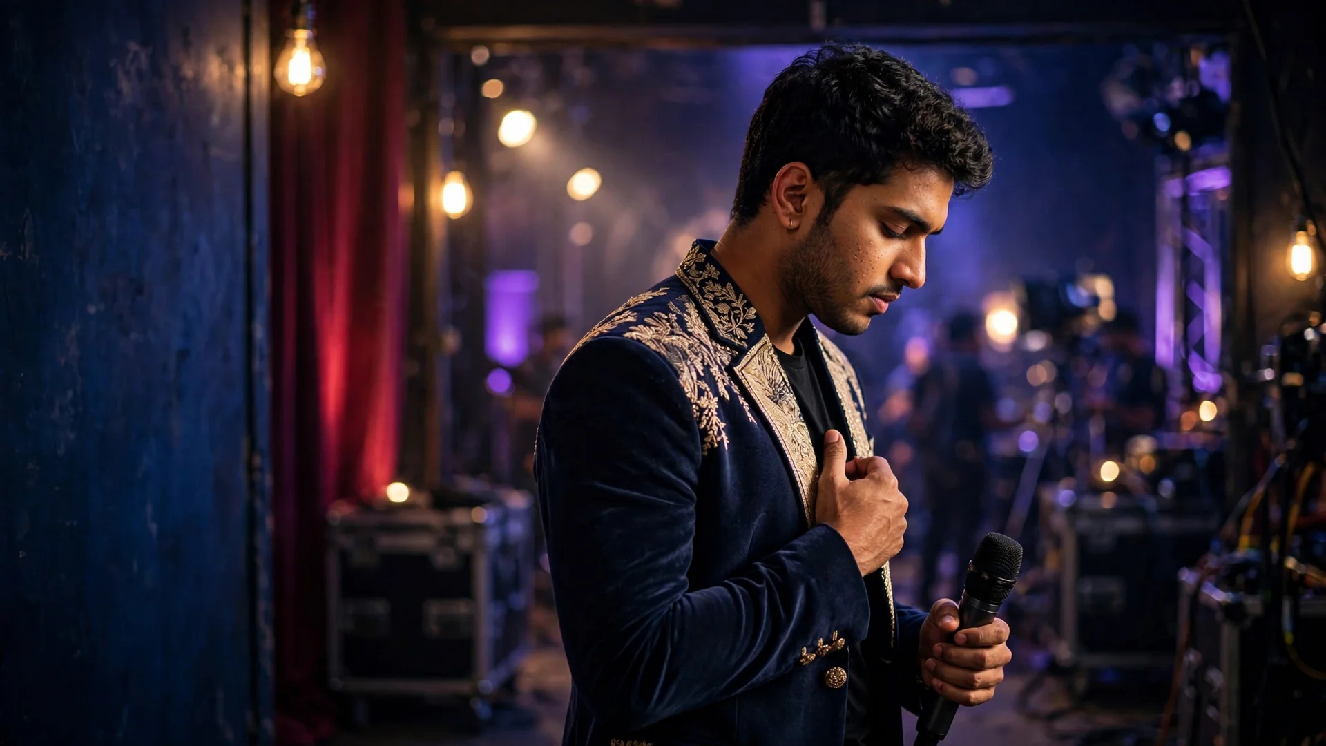 Singer preparing for audition day with focused singing and performance routine
