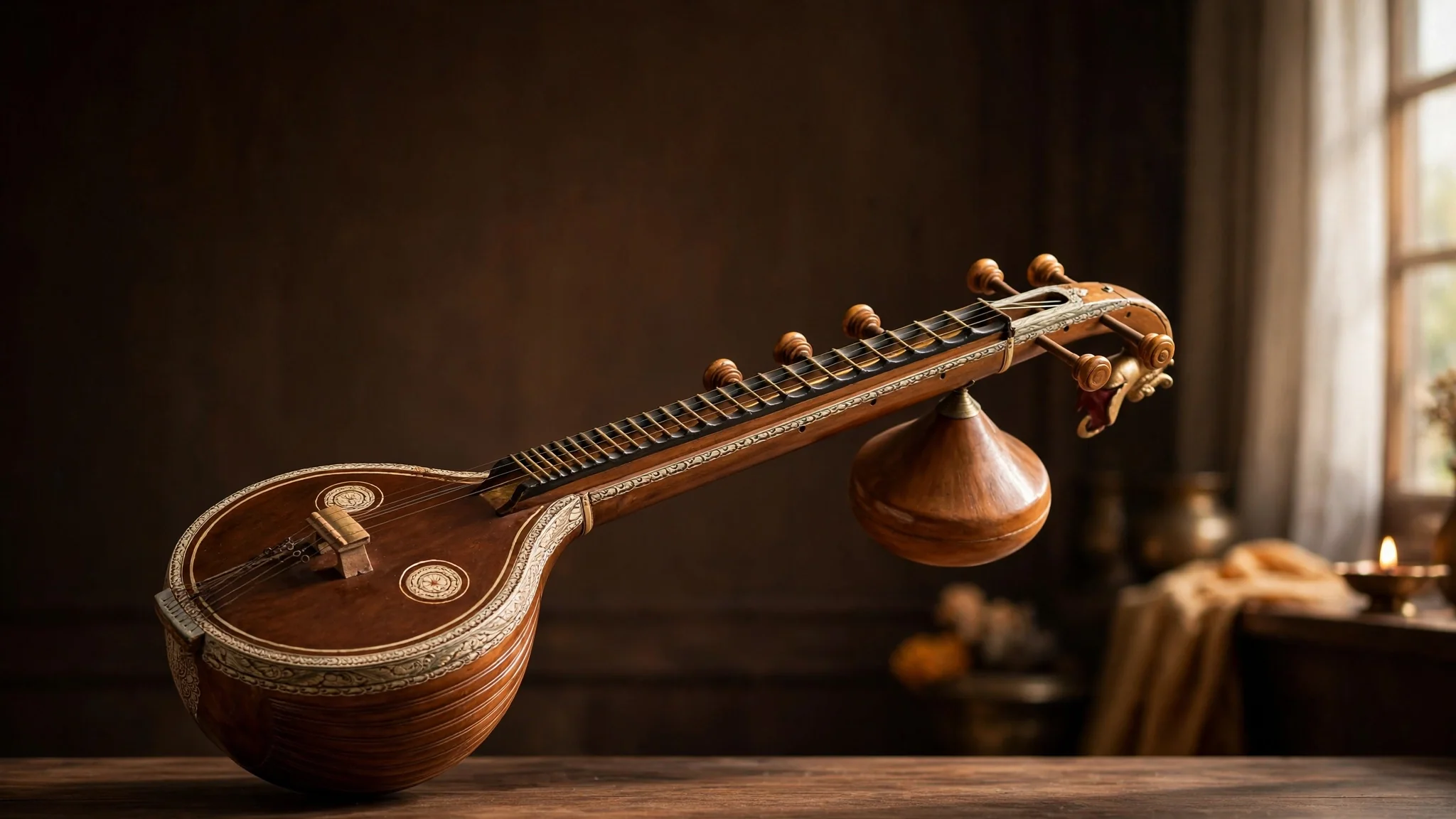 What is Veena history parts sound and how the instrument works