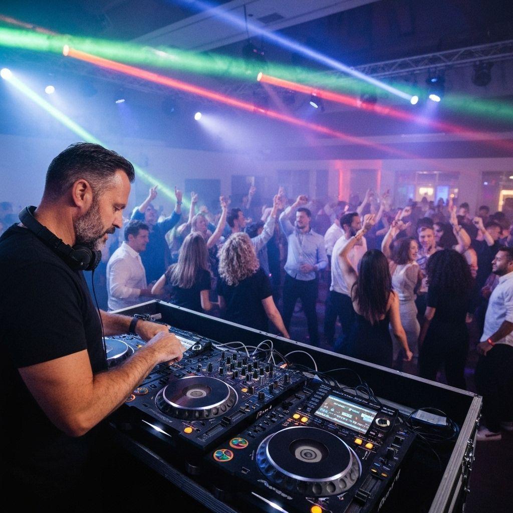 DJ performance and sound setup for live shows and music events
