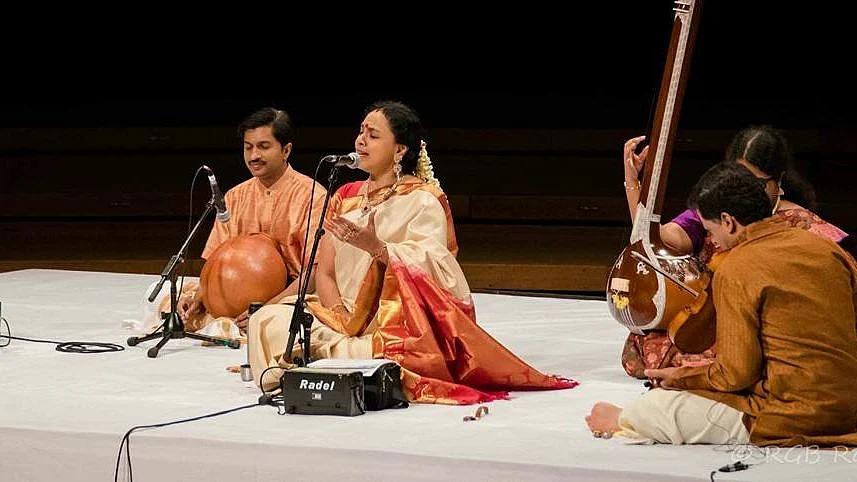 Carnatic classical music performance and live musical event