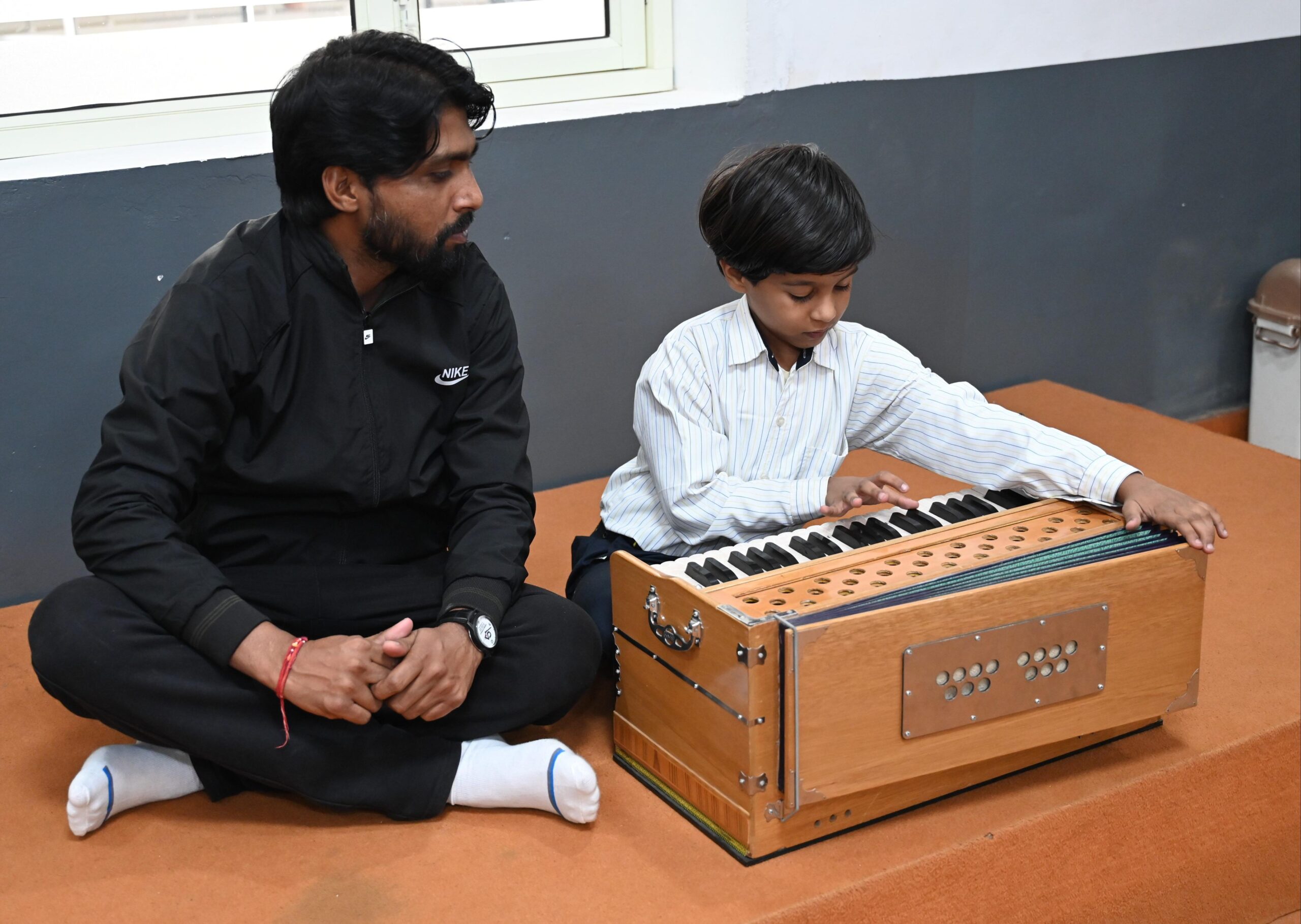 Music learning and musicians developing their performance skills