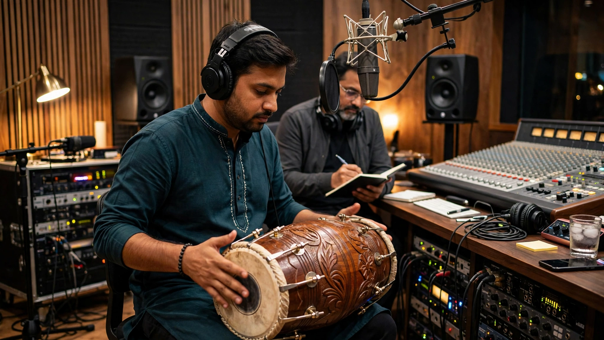 Dholki music studio recording and creative production environment in Mumbai