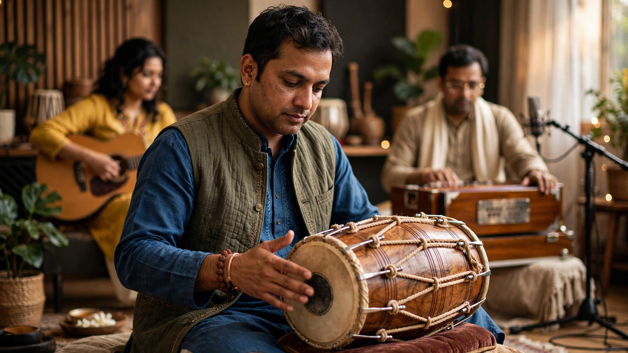 Professional Dholki musician artist performing in India