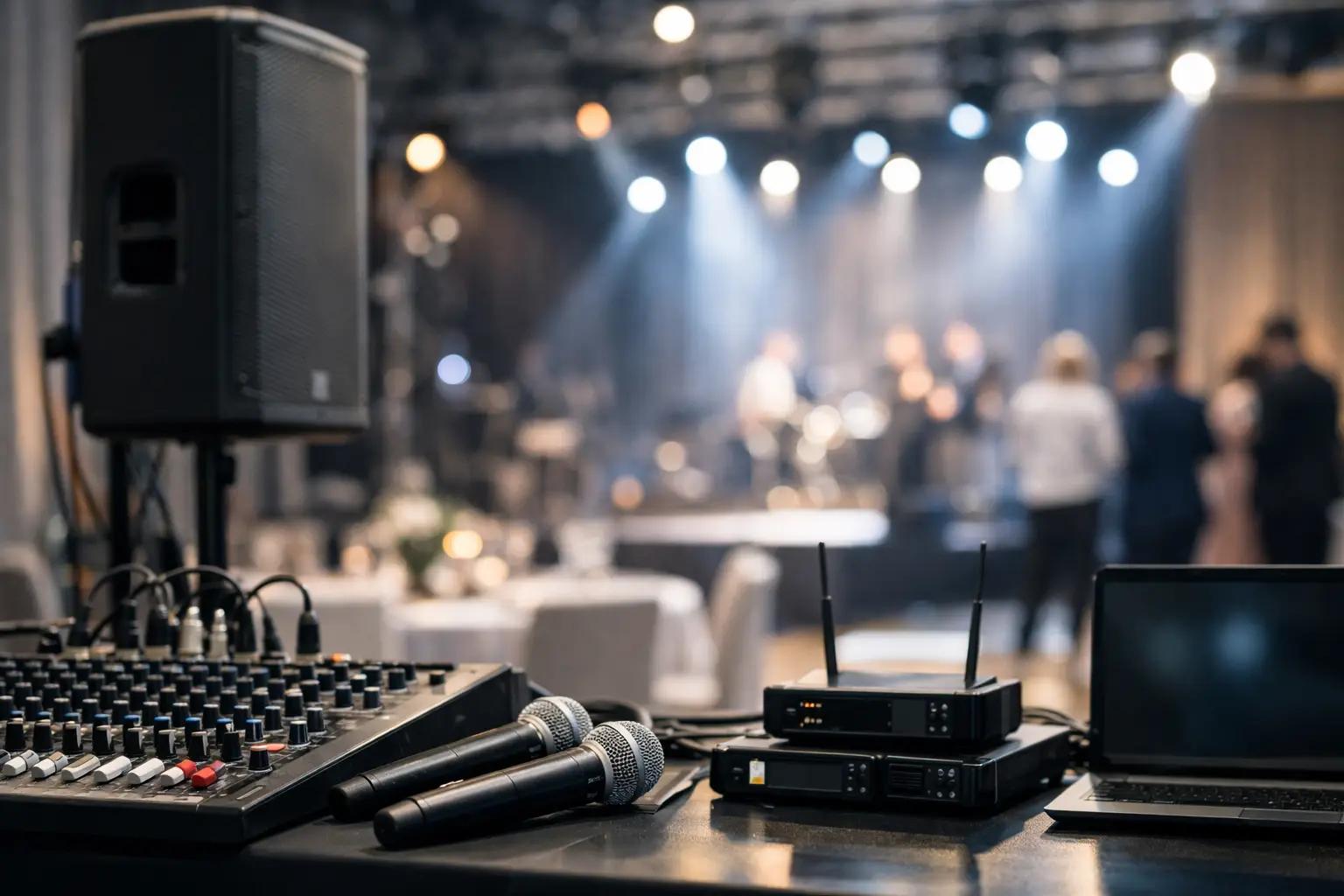 Microphone and professional audio equipment for rental enquiries, repair assessment and live sound support
