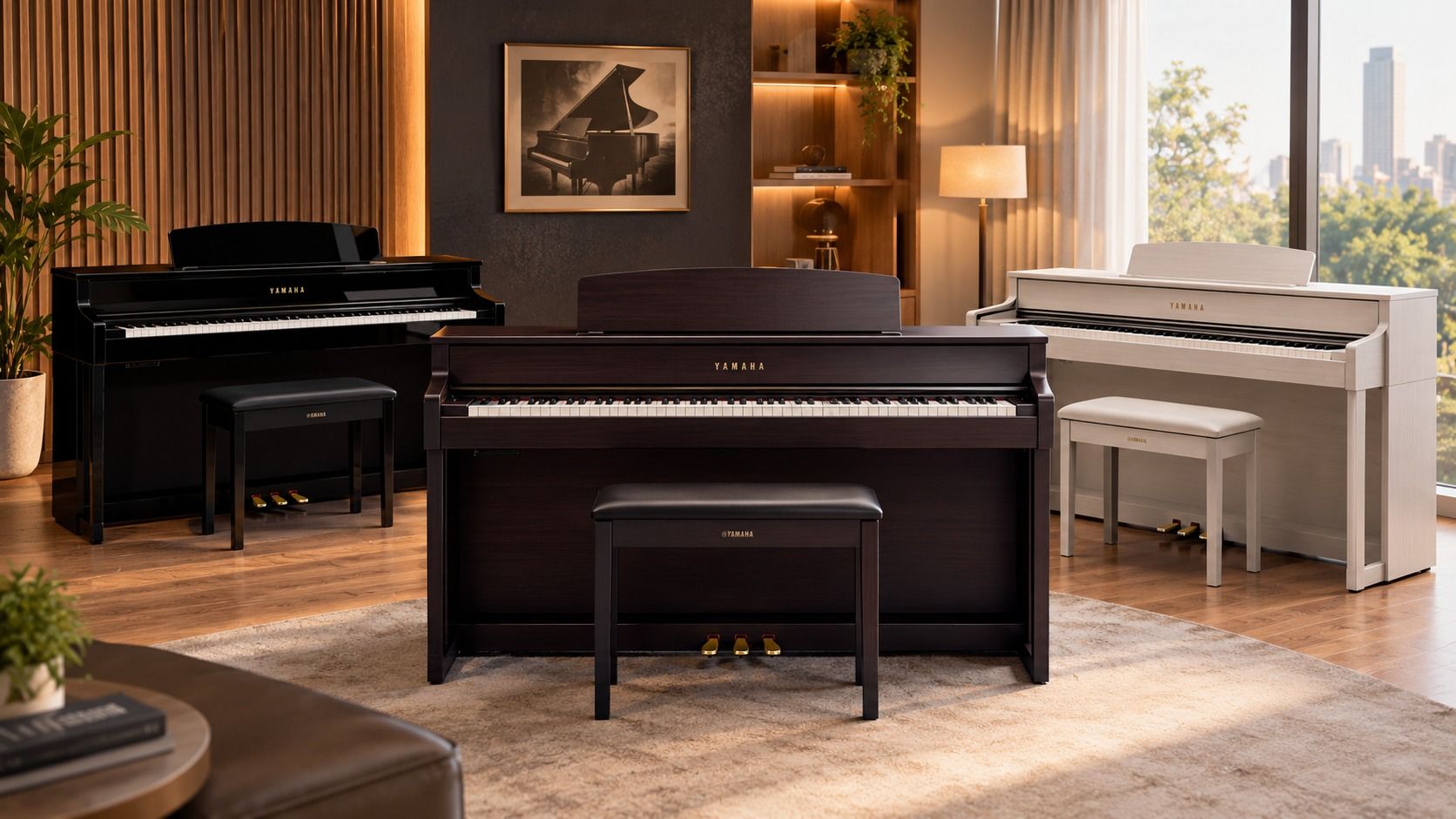 Yamaha CLP-845R Dark Rosewood Clavinova digital piano